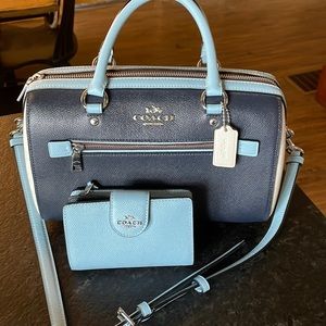Coach bag and wallet set